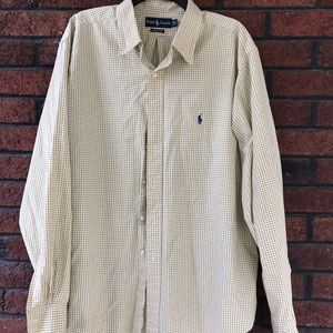 Polo by Ralph Lauren Yellow Dress Shirt 18 36/37